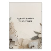 Elegante Aangepaste Bruiloft Uitnodigingen Kaart (Achterkant)