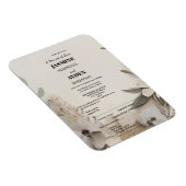 Elegante Aangepaste Bruiloft Uitnodigingen Magneet (Rechterzijde)