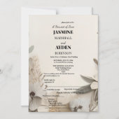 Elegante Aangepaste Bruiloft Uitnodigingen Magnetische Uitnodiging (Voorkant)