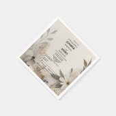 Elegante Aangepaste Bruiloft Uitnodigingen Servet (Hoek)