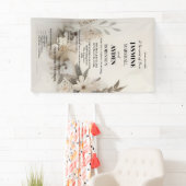 Elegante Aangepaste Bruiloft Uitnodigingen Spandoek (Insitu)