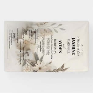 Elegante Aangepaste Bruiloft Uitnodigingen Spandoek