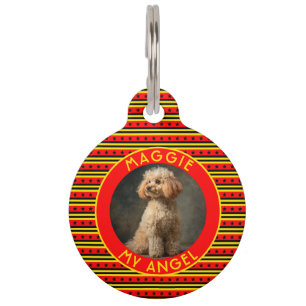 Elegante aangepaste cadeau voor kattenliefhebber m huisdierpenning