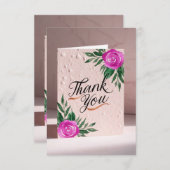 Elegante aangepaste dankkaart voor elke gelegenhei bedankkaart (Voorkant / Achterkant)