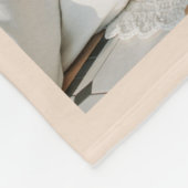 Elegante aangepaste familienaam 7 Photo Collage Fleece Deken (Hoek)