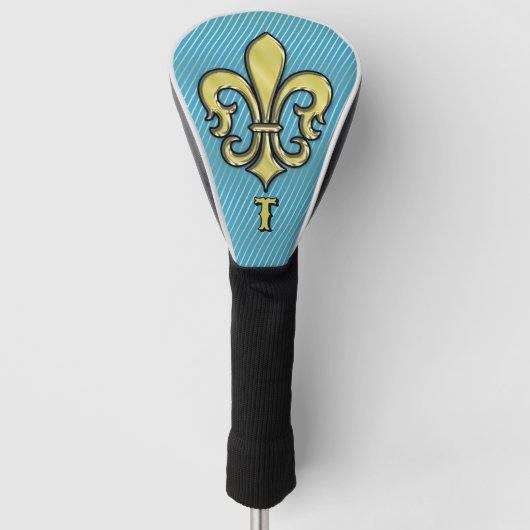 Elegante aangepaste Fleur De Lis-golfdesign Golfheadcover (Voorkant)
