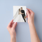 Elegante Aangepaste Foto Bruiloft Informatie Flyer (Hand)