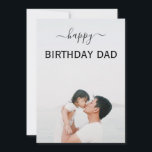 Elegante aangepaste foto Gelukkige verjaardag vade Kaart<br><div class="desc">Leuke elegante Happy Birthday Daddy kaart met een gepersonaliseerde foto</div>