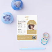 Elegante aangepaste foto Logo promotionele estheti Flyer (Enkel)