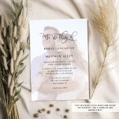 Elegante aangepaste foto met QR-code bruiloft Kaart