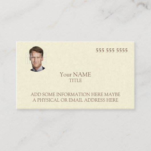 Elegante aangepaste foto visitekaartje (Voorkant)