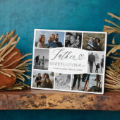 Elegante aangepaste fotocollage van vader Cadeau v Fotoplaat (Zijkant)