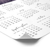 Elegante aangepaste fotokalender 2025 poster (Hoek)