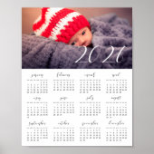 Elegante aangepaste fotokalender 2025 poster (Voorkant)