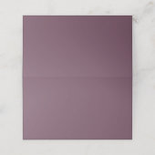 Elegante aangepaste gevouwen plaats kaart plaatskaartje (Buitenkant ongevouwen)