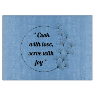 Elegante aangepaste ginkgo blad glas snijplank