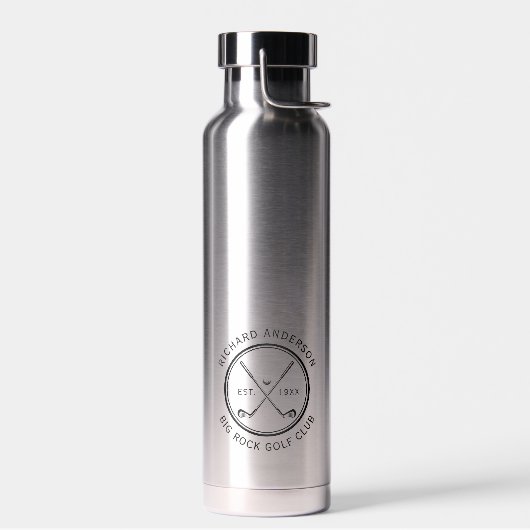 Elegante Aangepaste Golfclub Naam Waterfles (Links)
