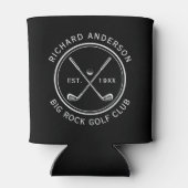 Elegante aangepaste golfclubnaam blikjeskoeler (Achterkant)