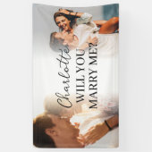 Elegante aangepaste huwelijksaanzoekbanner spandoek (Verticaal)