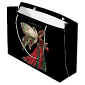 Elegante aangepaste kerst groot cadeauzakje (Achterkant Gekanteld)