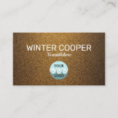 Elegante aangepaste logo koper goud professional visitekaartje (Voorkant)