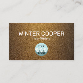 Elegante aangepaste logo koper goud professional visitekaartje