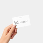 Elegante aangepaste logo Werknemer Eenvoudig Badge (Handheld)
