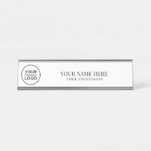 Elegante aangepaste logo Werknemersnaam, beroep