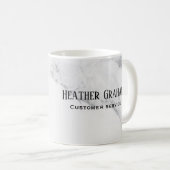 Elegante Aangepaste Marmeren Mok - Logo Bewerkbaar (Voorkant rechts)