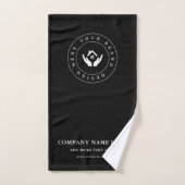 Elegante aangepaste minimalistische bedrijfslogo e bad handdoek (Handdoek)