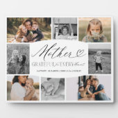 Elegante aangepaste moeders fotocollage mama aande fotoplaat (Voorkant)