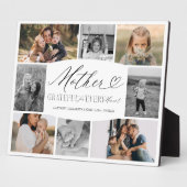 Elegante aangepaste moeders fotocollage mama aande fotoplaat (Zijkant)