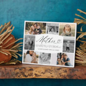 Elegante aangepaste moeders fotocollage mama aande fotoplaat (Zijkant)