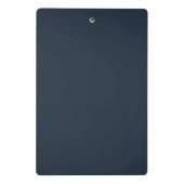 Elegante aangepaste naam donkerblauw mini klembord (Achterkant)