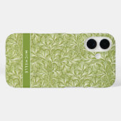 Elegante aangepaste naam Green Botanical Case-Mate iPhone Case (Achterkant (horizontaal))