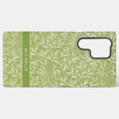 Elegante aangepaste naam Green Botanical Samsung Galaxy Hoesje (Achterkant horizontaal)