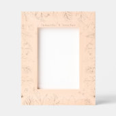 Elegante aangepaste naam paar geheugen foto gegraveerde lijstjes (Voorkant)