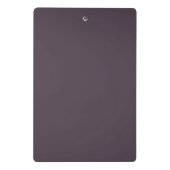 Elegante aangepaste naam paarse taupe mini klembord (Achterkant)