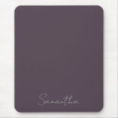 Elegante aangepaste naam Paarse Taupe Muismat (Voorkant)