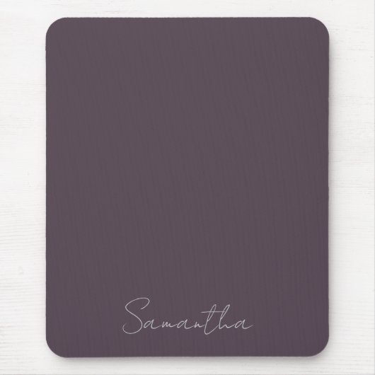 Elegante aangepaste naam Paarse Taupe Muismat (Voorkant)