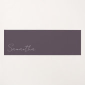 Elegante aangepaste naam Paarse Taupe Yogamat (Voorkant (horizontaal))