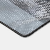 Elegante aangepaste naam Zwart Grijs Stijlvol Tull Bureaumat (Hoek)