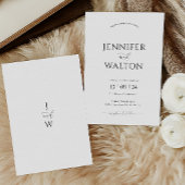 Elegante aangepaste namen witte bruiloft uitnodigi kaart