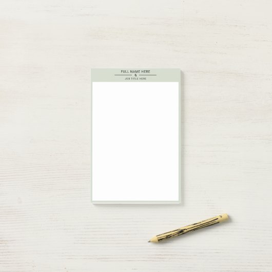 Elegante aangepaste notities voor werkruimten post-it® notes (Op bureau)