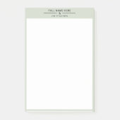 Elegante aangepaste notities voor werkruimten post-it® notes (Voorkant)