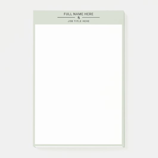 Elegante aangepaste notities voor werkruimten post-it® notes (Voorkant)