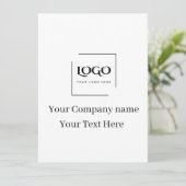 Elegante aangepaste sjabloon voor uw logo (Staand voorkant)