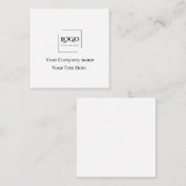 Elegante aangepaste sjabloon voor uw logo (Voorkant / Achterkant)