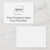 Elegante aangepaste sjabloon voor uw logo (Voorkant / Achterkant)