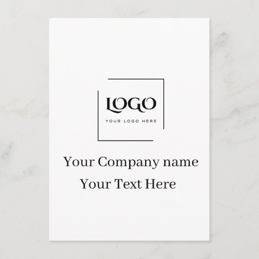 Elegante aangepaste sjabloon voor uw logo (Voorkant)